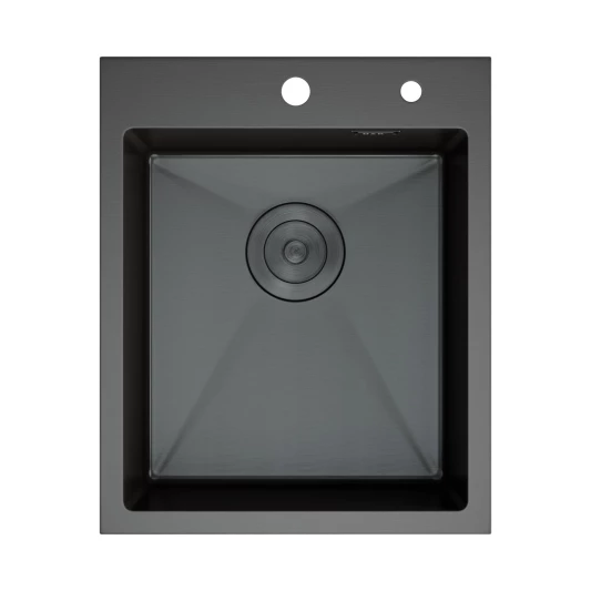 Кухонная мойка DQ нержавеющая сталь графит () DKS415006