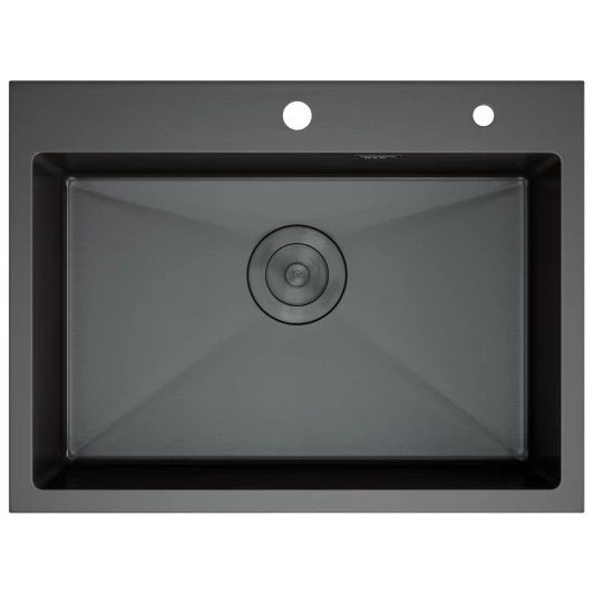 Кухонная мойка DQ нержавеющая сталь графит () DKS605006
