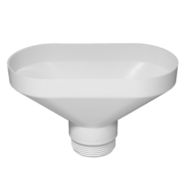 Овальная приемная воронка, выход 1 1/2" McAlpine FUNNEL-B